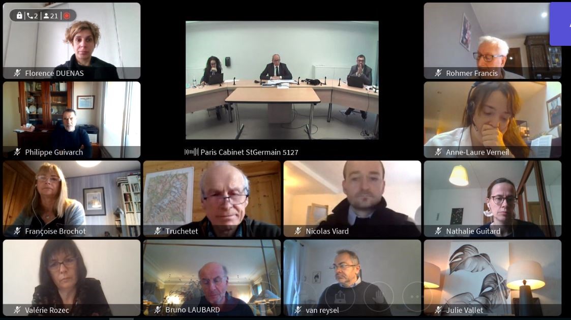 Capture d’écran du webinaire du 6 janvier 2021