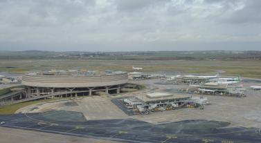 vue des pistes de Paris-CDG