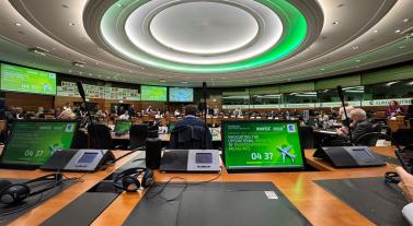 conférence Eurocontrol dans un hémycicle