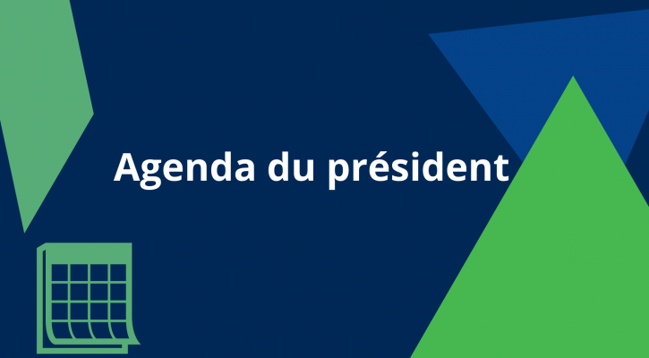 Visuel agenda du président