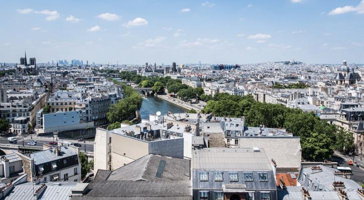 Vue de l'île de France 